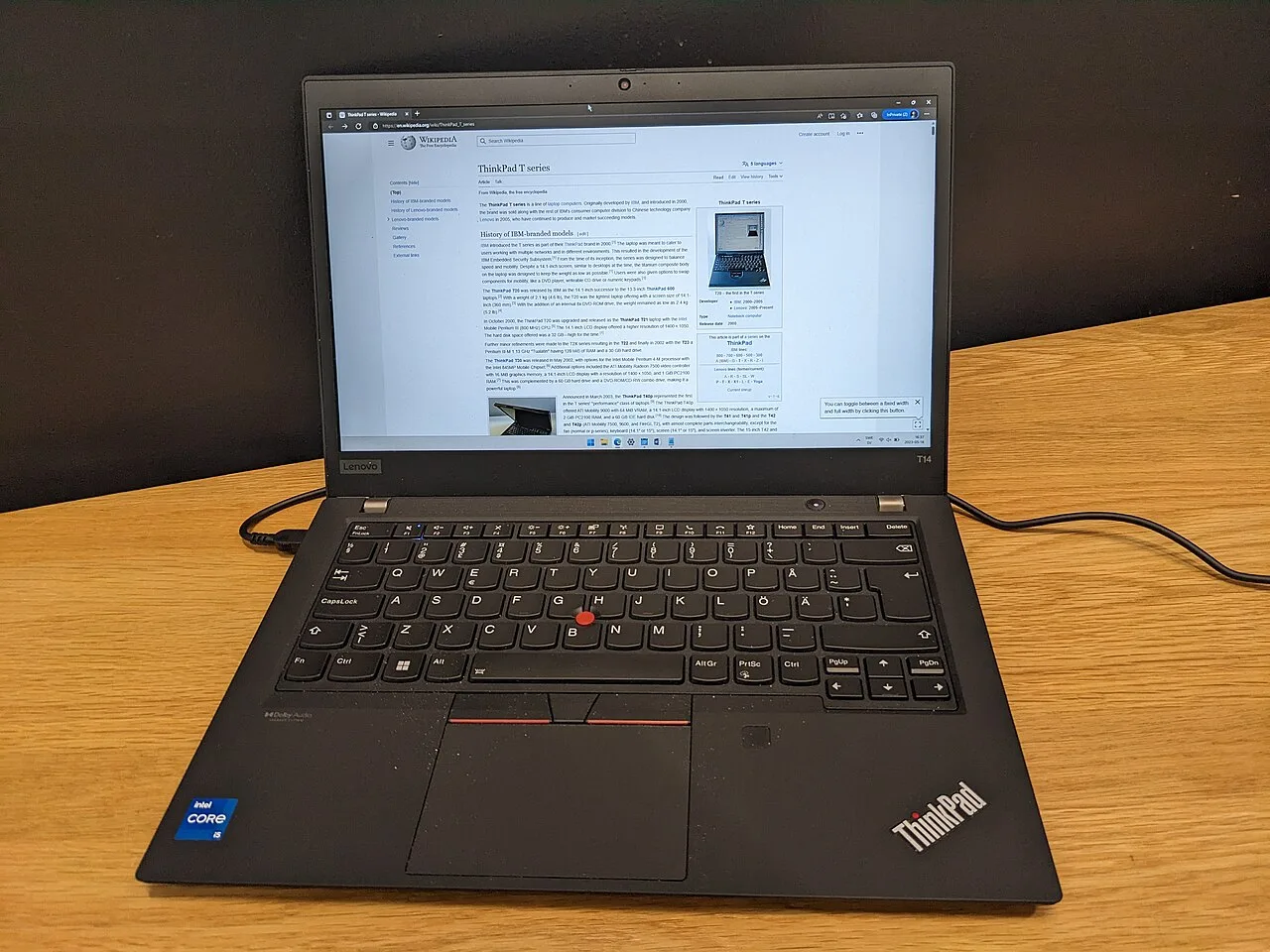 Lenovo ThinkPad T14s Gen 1 (Intel)